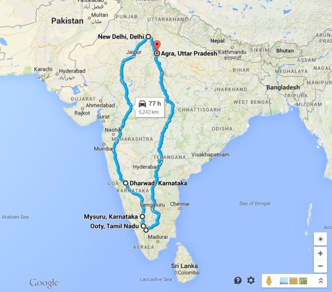 Our journey in India.